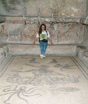 Me in the Women's Apodyterium, Central Baths.