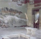 Atrium of Wooden Partition House.